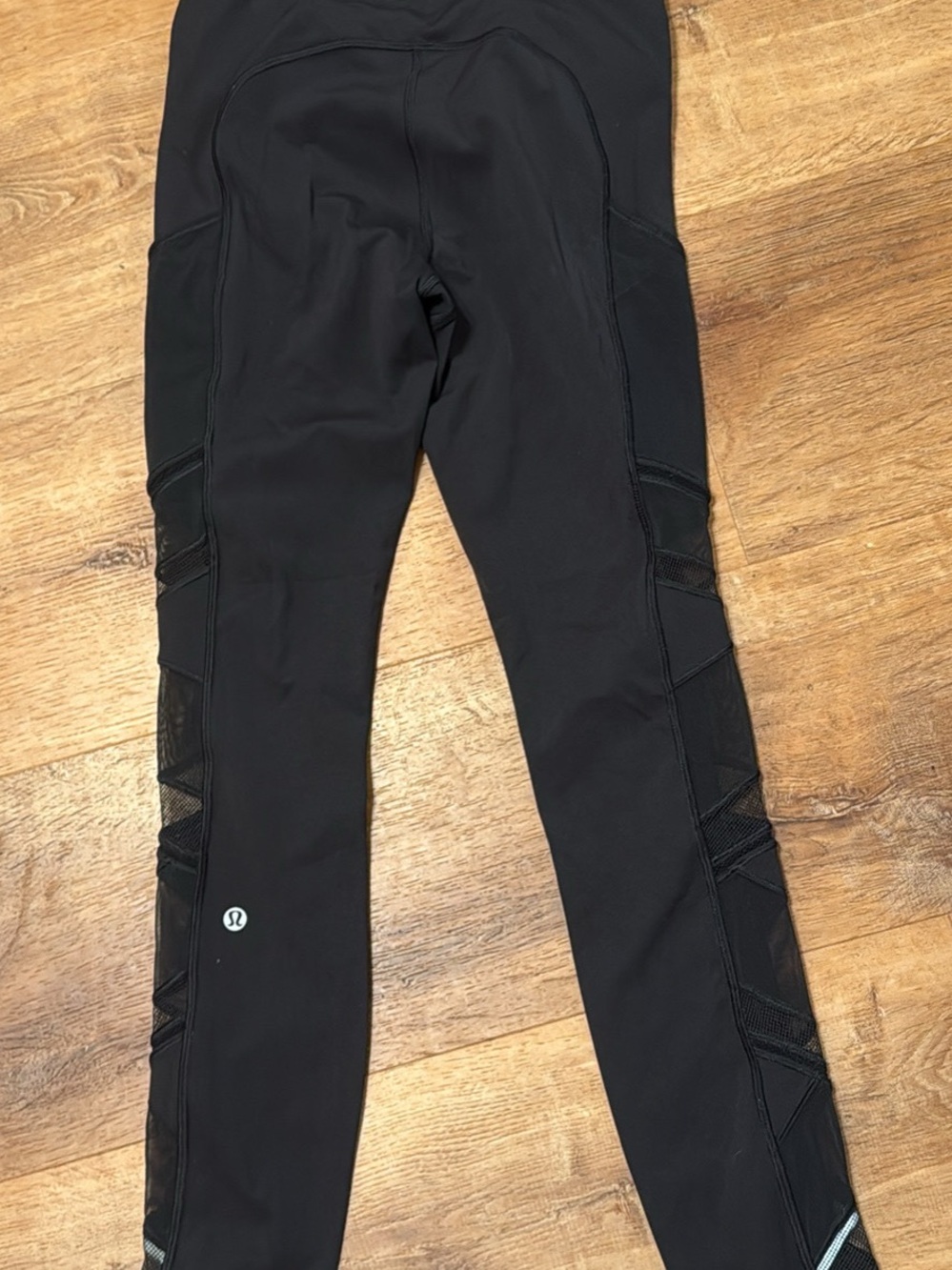 lululemon Black Mesh Side-Panel Leggings